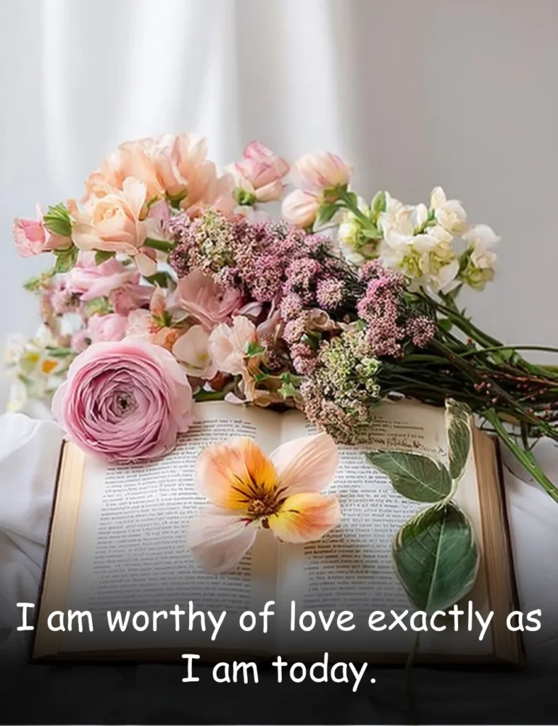 I am worthy of love exactly as I am today.