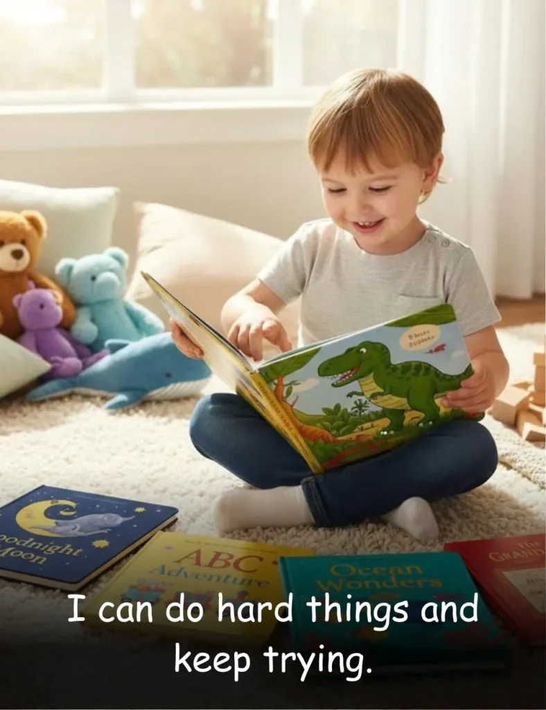 I can do hard things and keep trying.