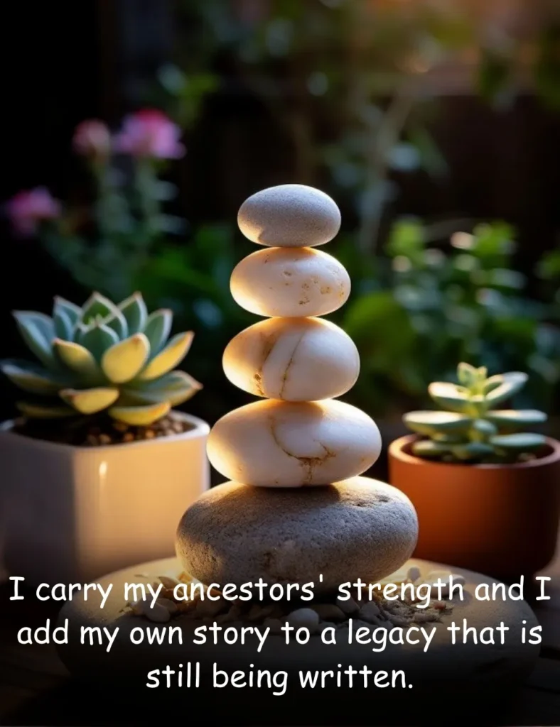 I carry my ancestors' strength and I add my own story to a legacy that is still being written.