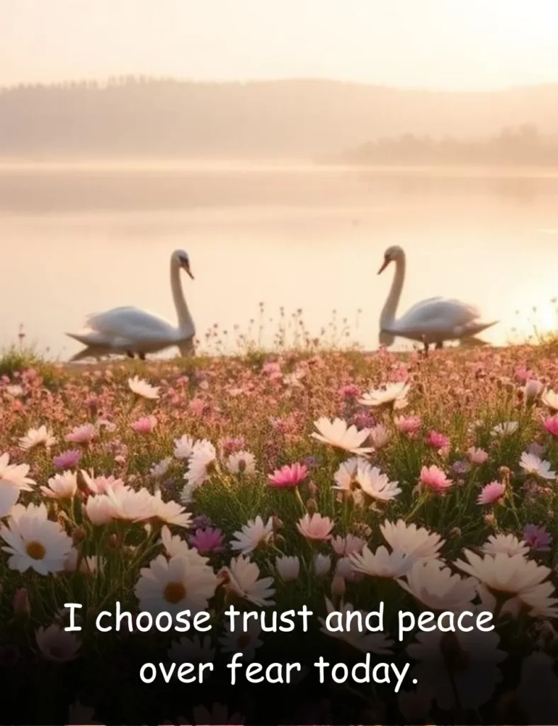 I choose trust and peace over fear today.