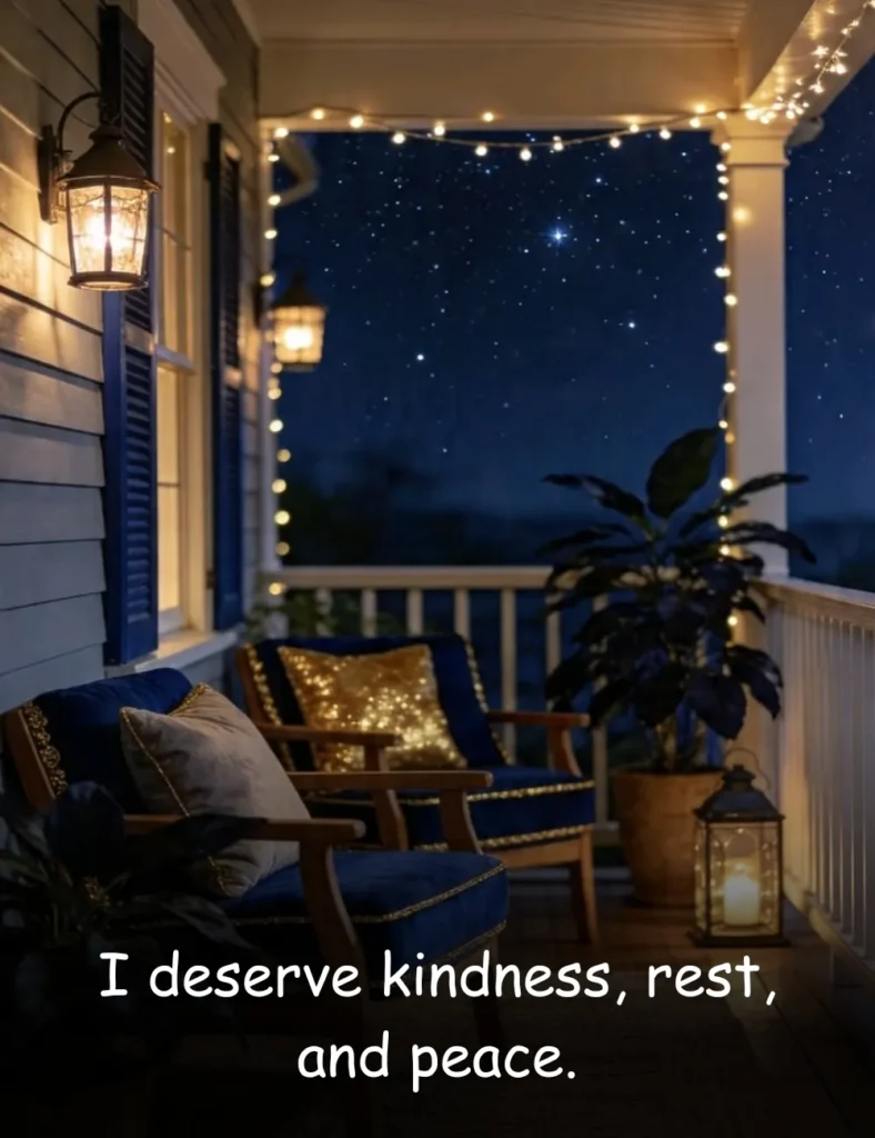 I deserve kindness, rest, and peace.