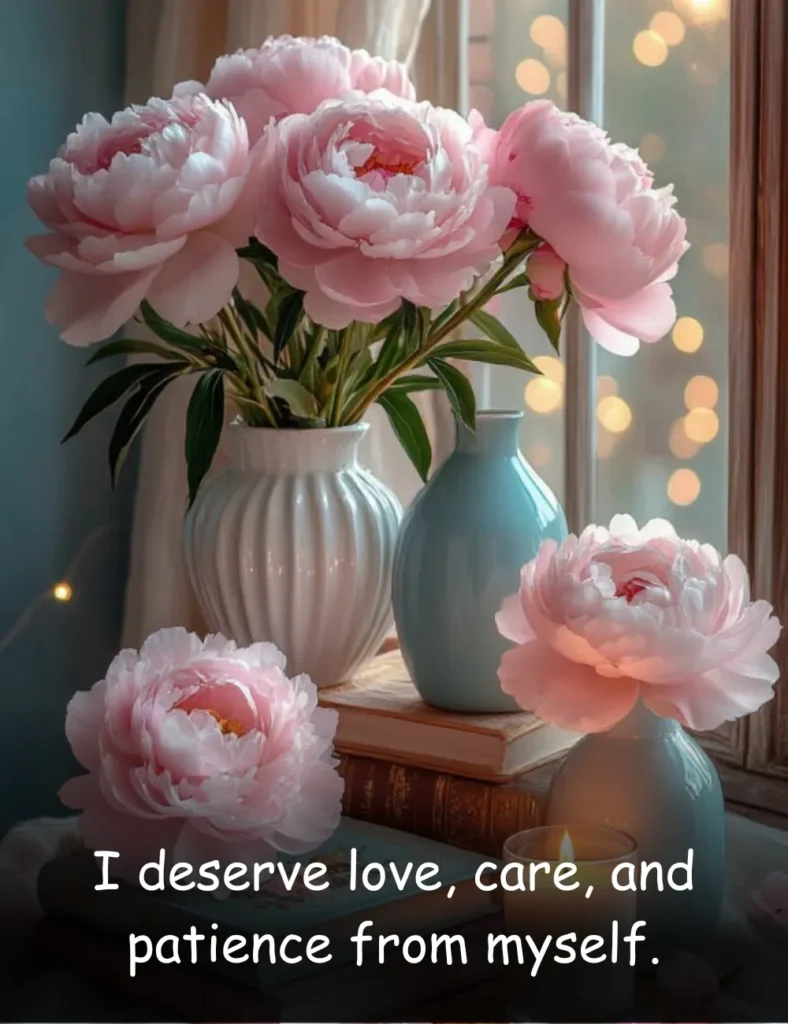 I deserve love, care, and patience from myself.