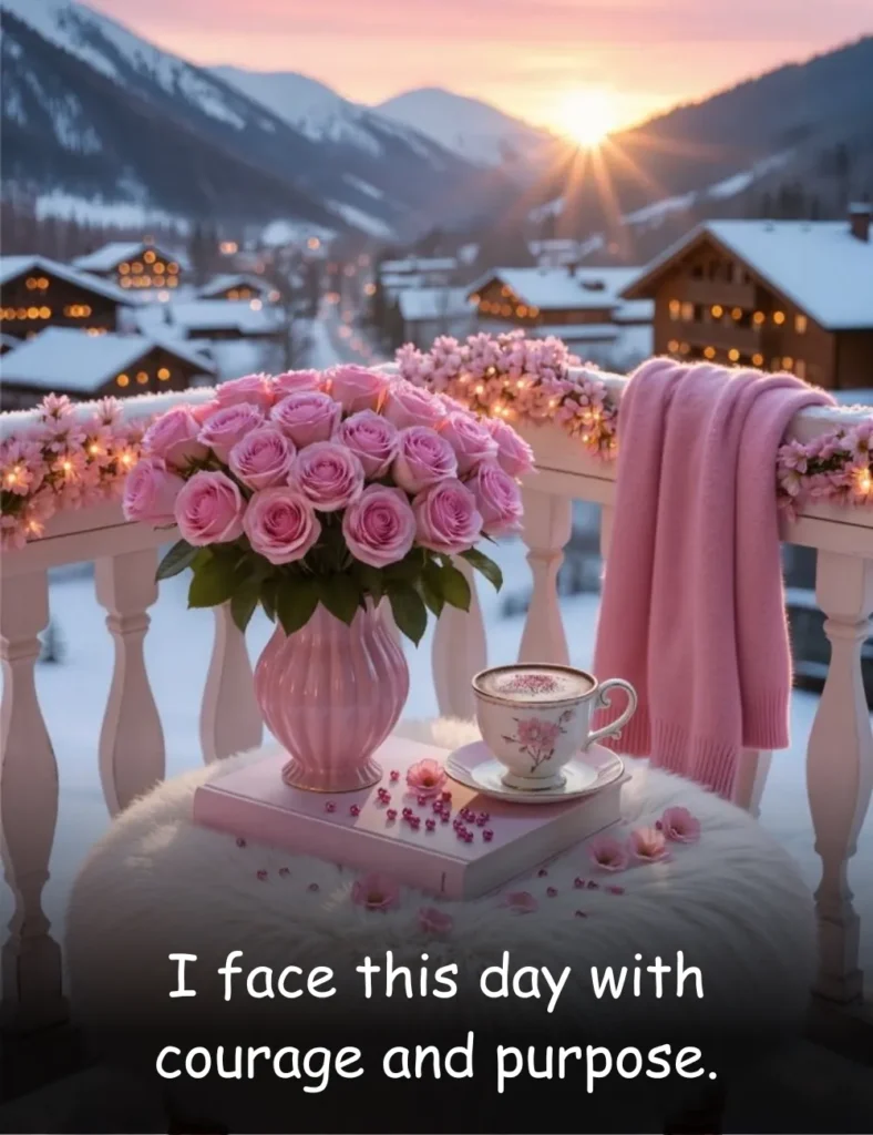 I face this day with courage and purpose.