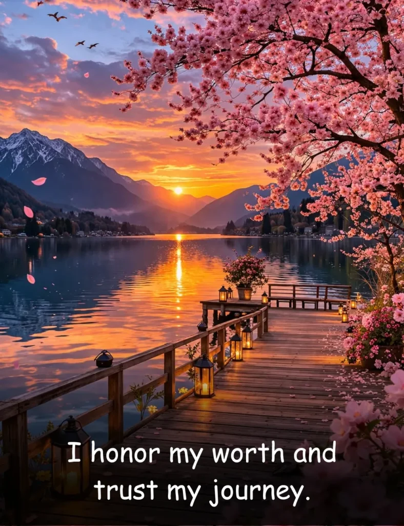 I honor my worth and trust my journey.