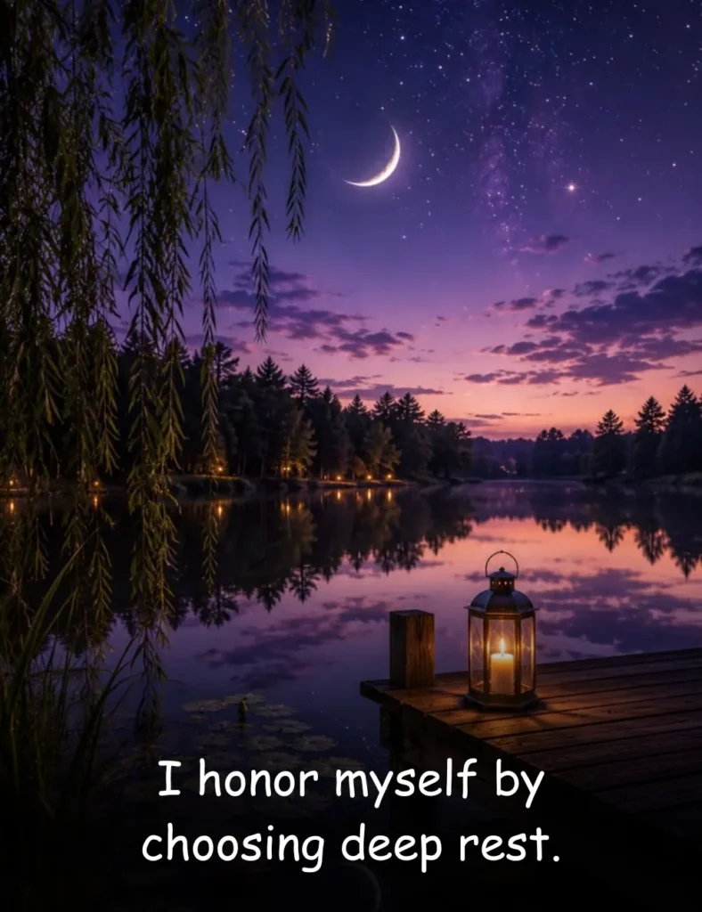 I honor myself by choosing deep rest.