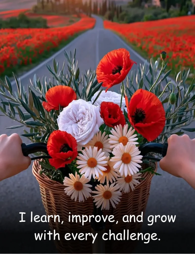 I learn, improve, and grow with every challenge.