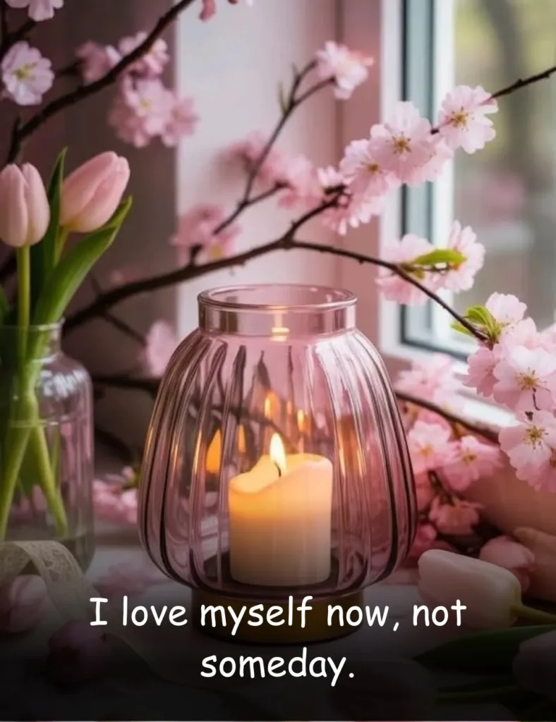 I love myself now, not someday.