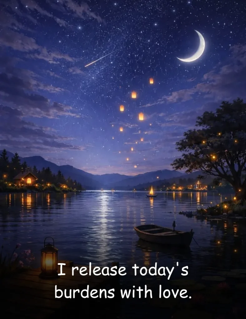 I release today's burdens with love.