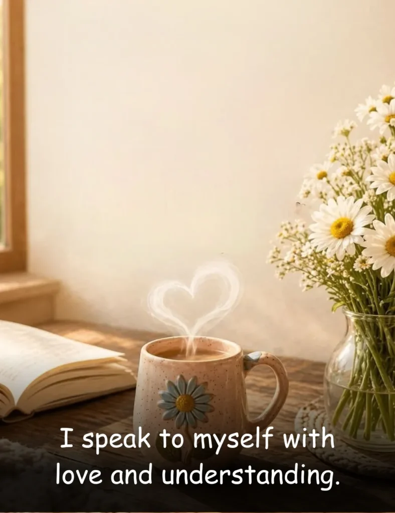 I speak to myself with love and understanding.