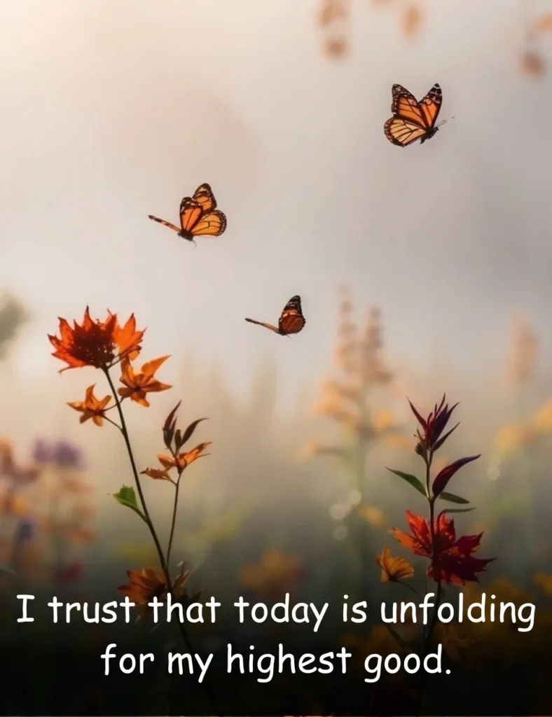 I trust that today is unfolding for my highest good.