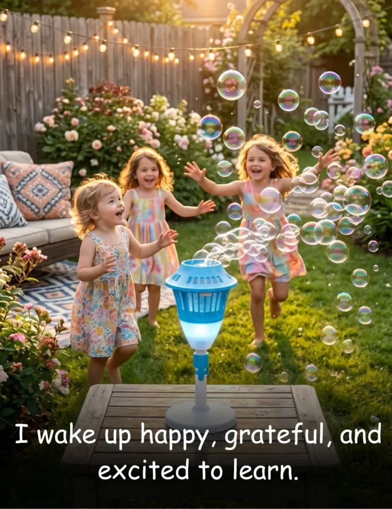 I wake up happy, grateful, and excited to learn.