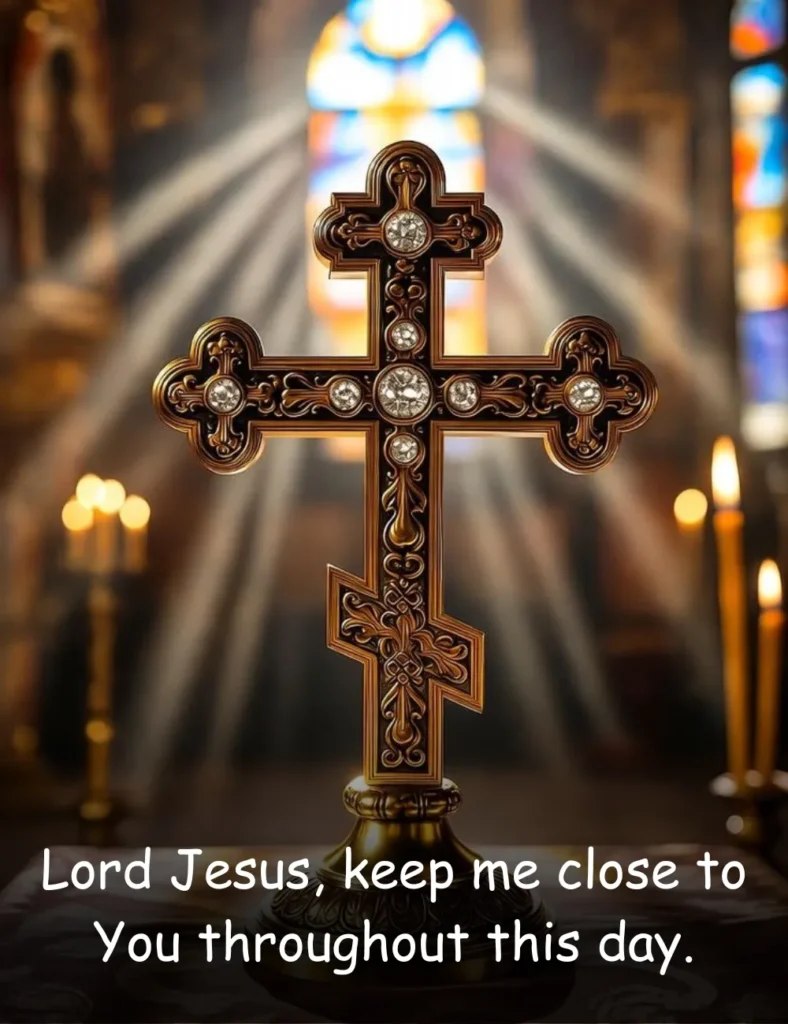 Lord Jesus, keep me close to You throughout this day.