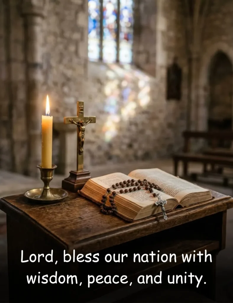 Lord, bless our nation with wisdom, peace, and unity.