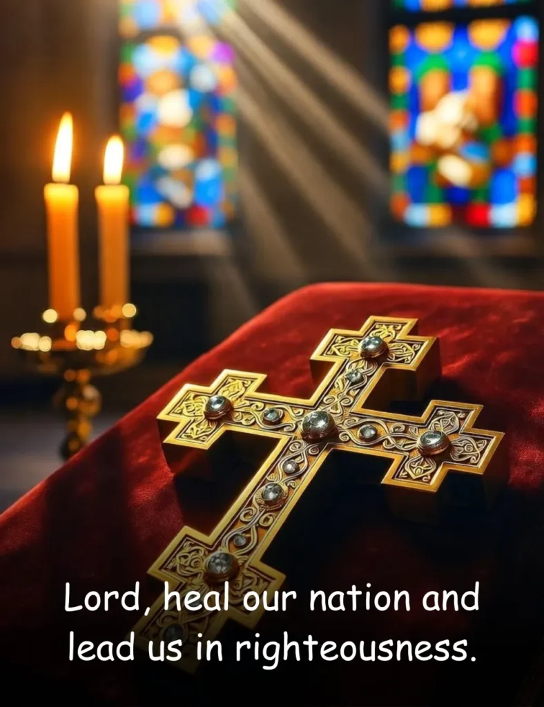 Lord, heal our nation and lead us in righteousness.