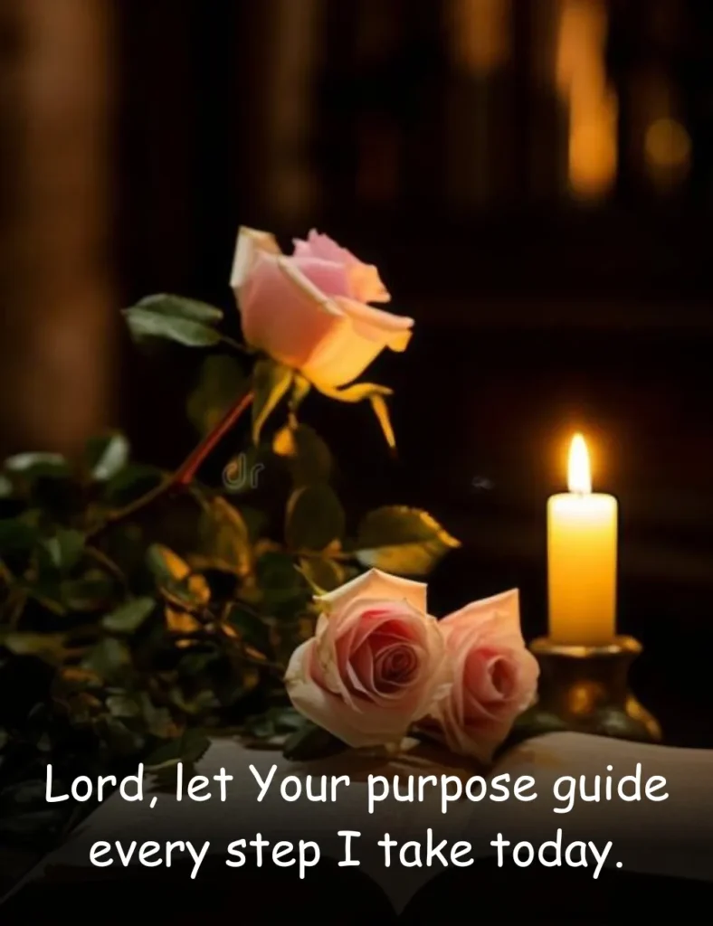 Lord, let Your purpose guide every step I take today.