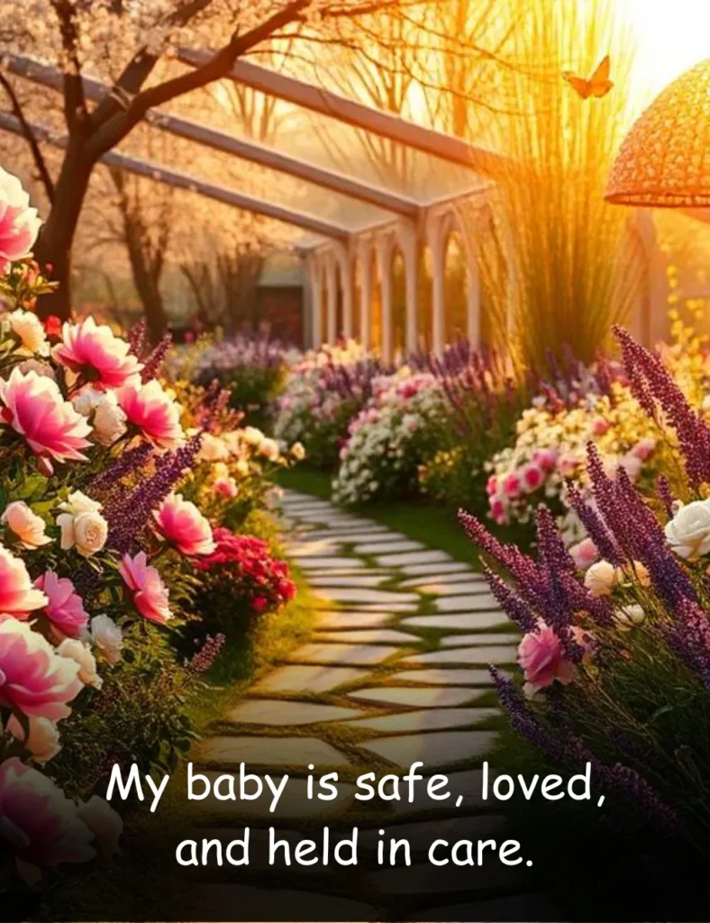 My baby is safe, loved, and held in care.