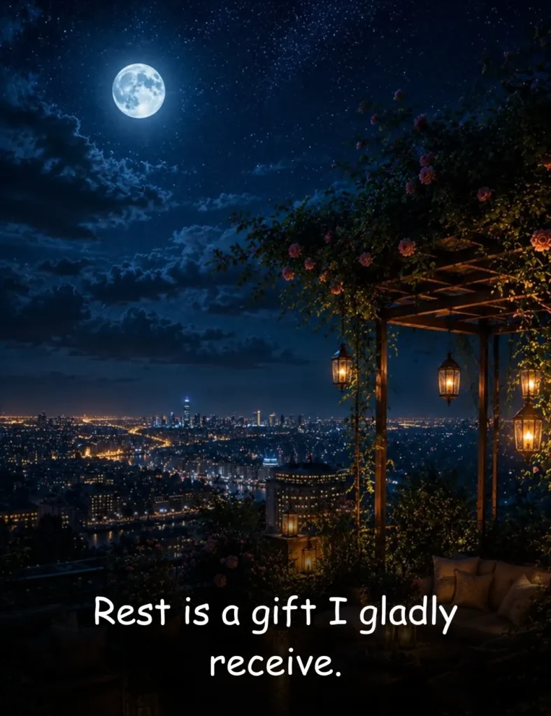 Rest is a gift I gladly receive.