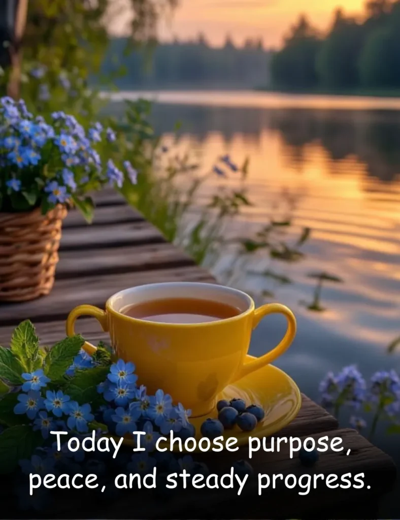 Today I choose purpose, peace, and steady progress.