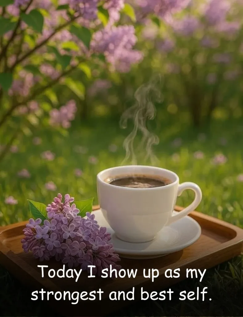 Today I show up as my strongest and best self.