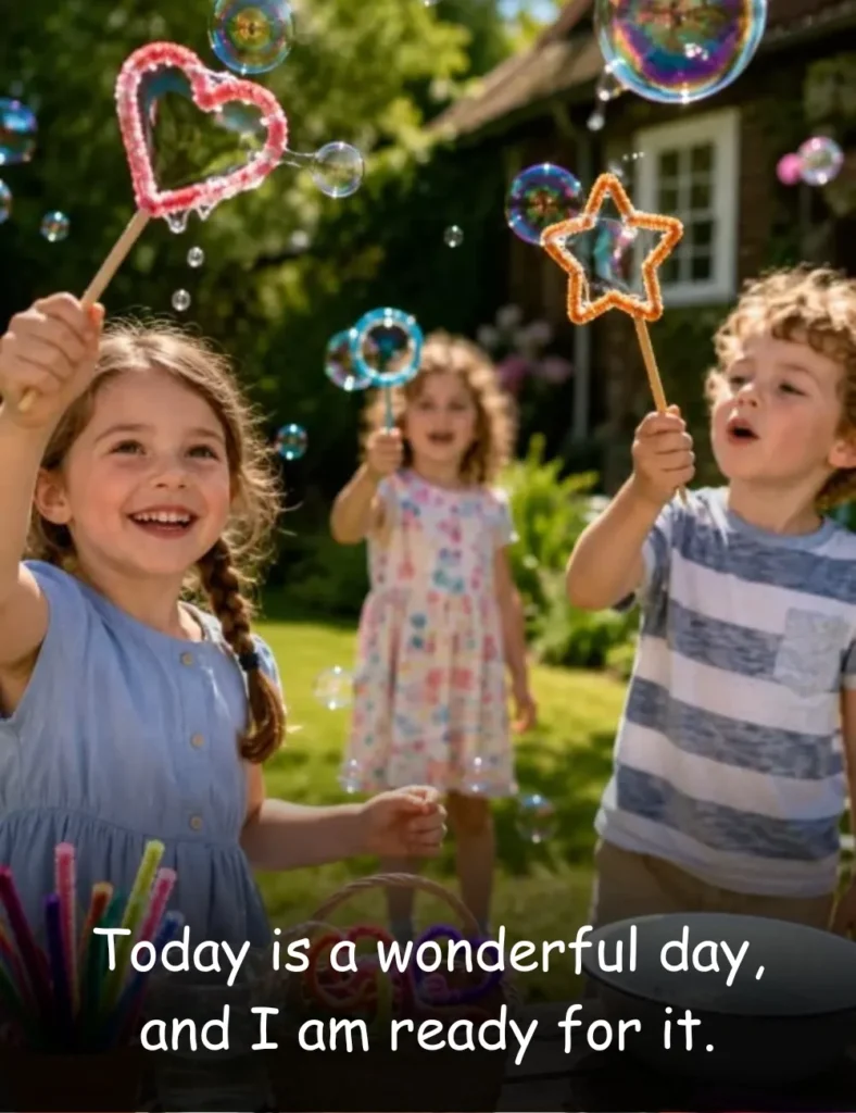 Today is a wonderful day, and I am ready for it.