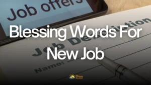 Blessing Words For New Job