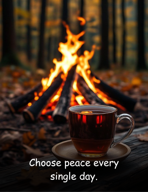 Choose peace every single day
