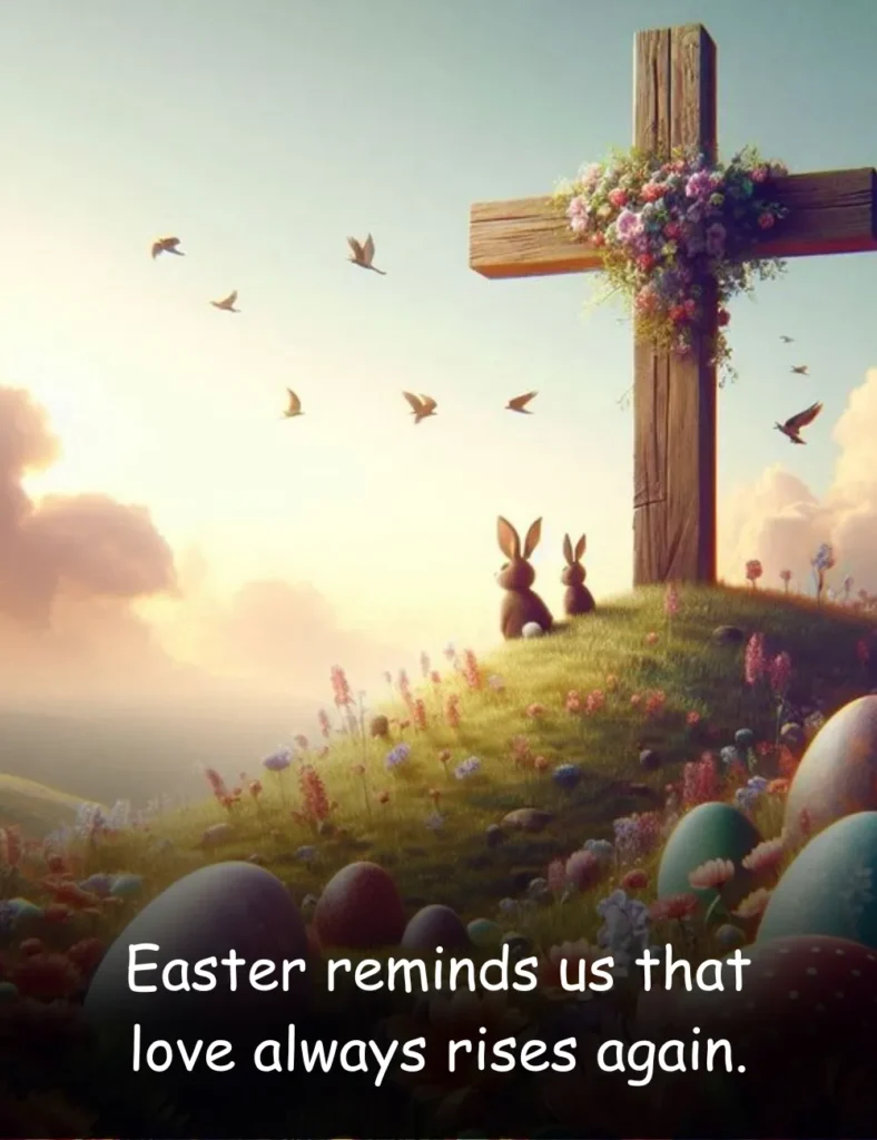 Easter reminds us that love always rises again.
