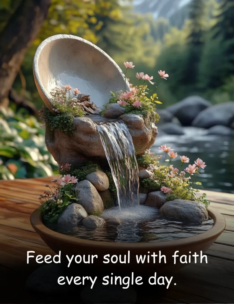 Feed your soul with faith every single day.