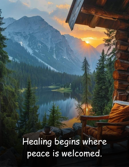 Healing begins where peace is welcomed