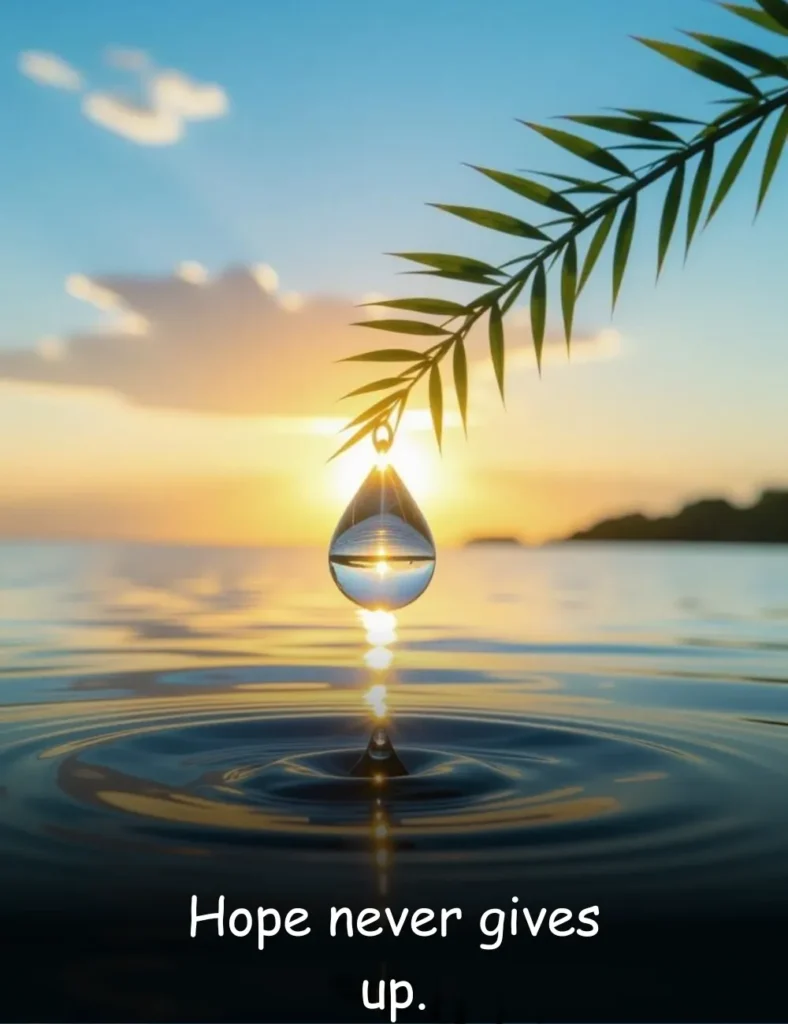 Hope never gives up.