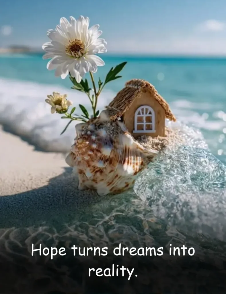 Hope turns dreams into reality.