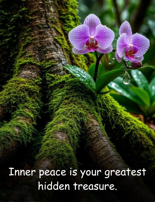 Inner peace is your greatest hidden treasure