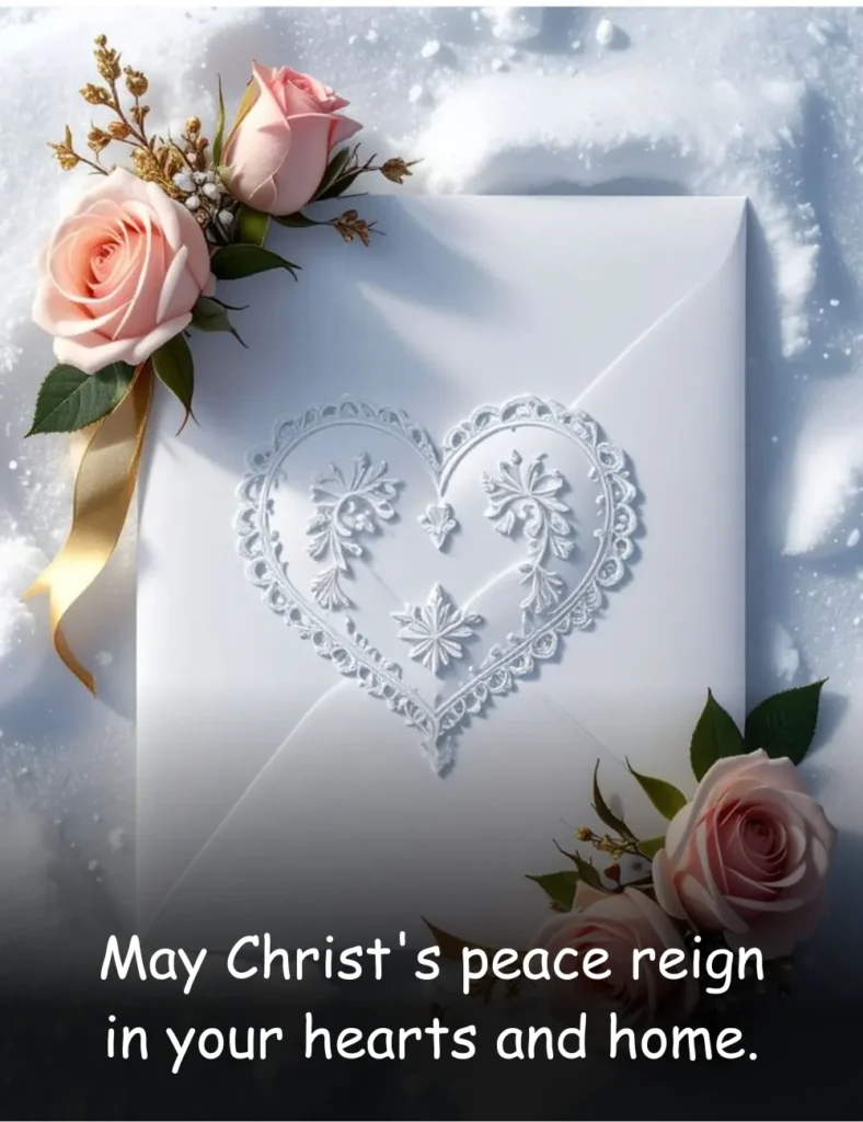 May Christ's peace reign in your hearts and home.