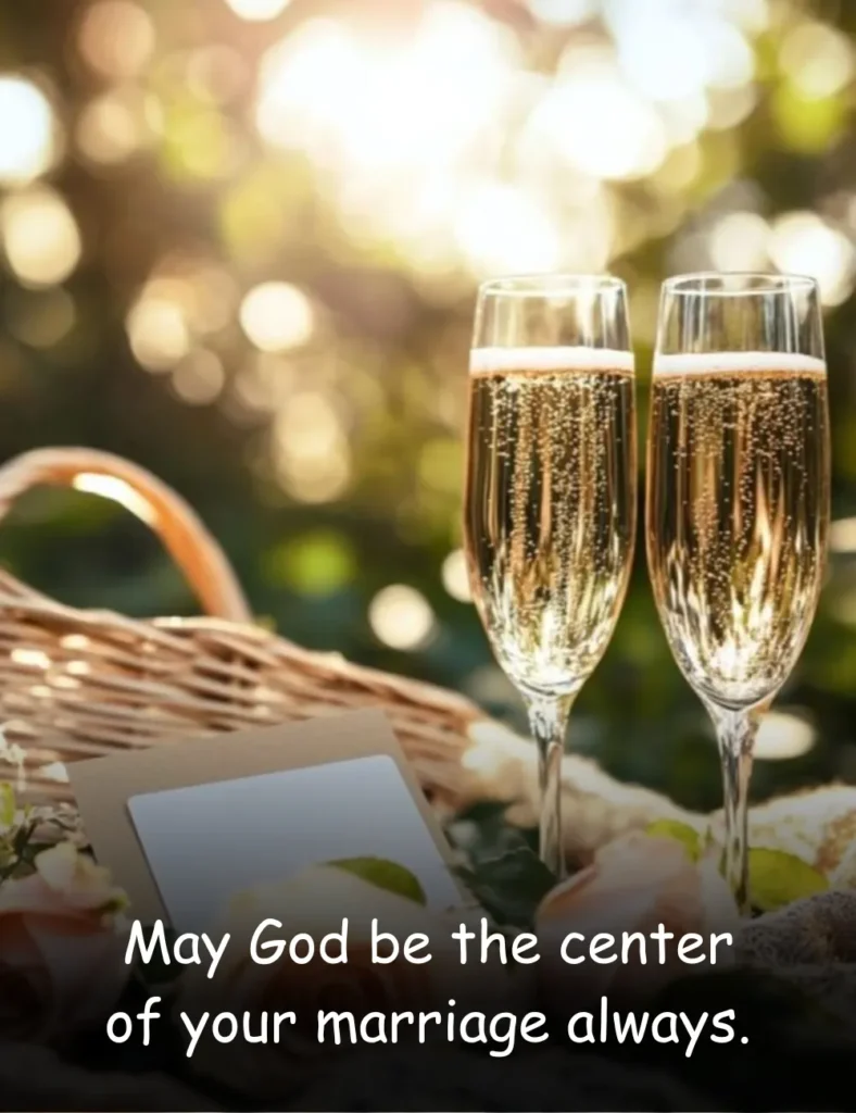 May God be the center of your marriage always.