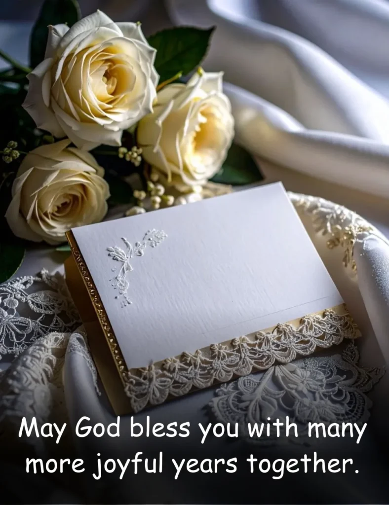 May God bless you with many more joyful years together.