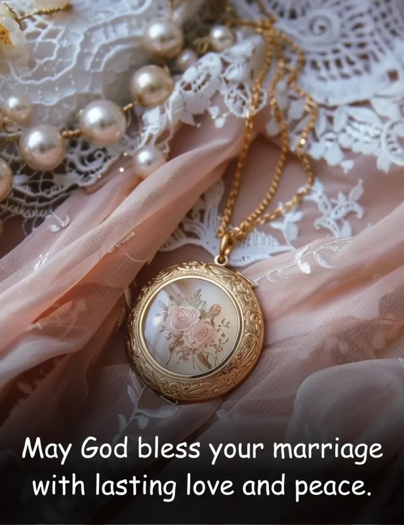May God bless your marriage with lasting love and peace.