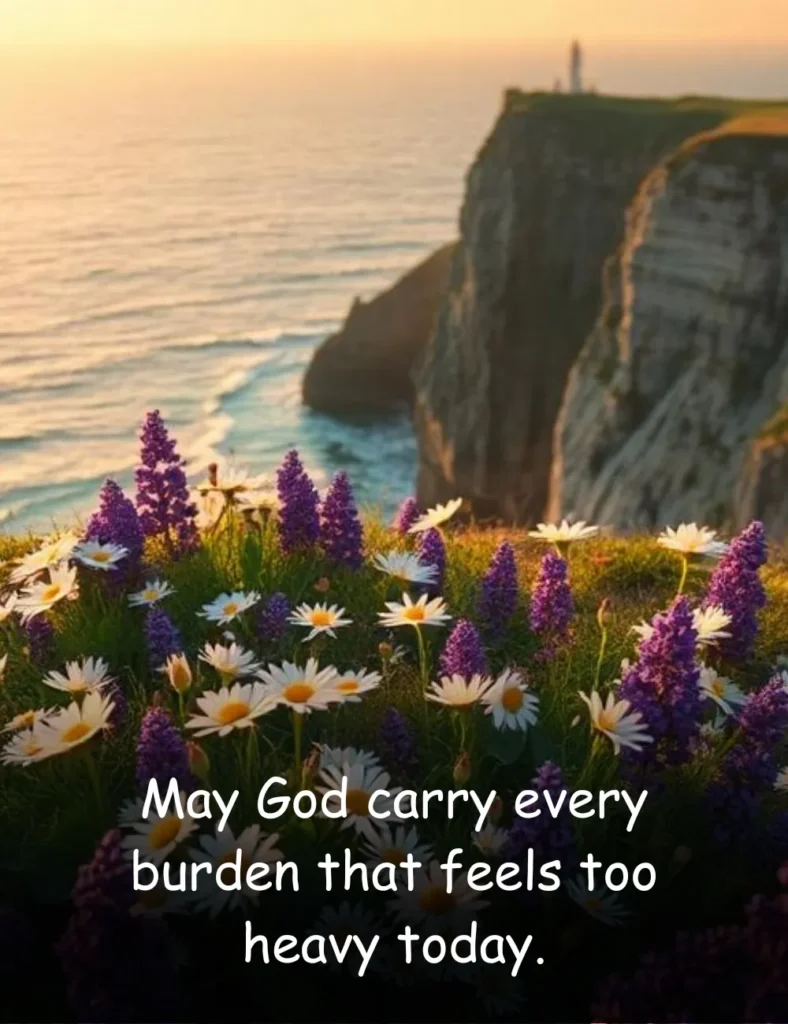 May God carry every burden that feels too heavy today.