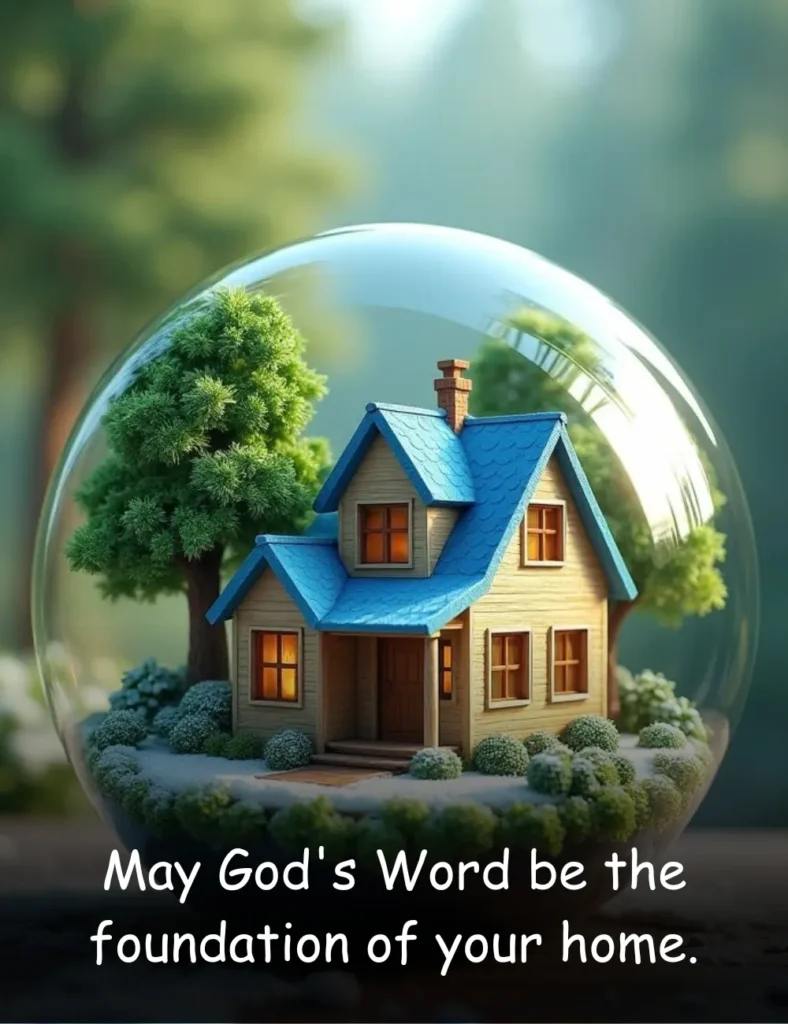 May God's Word be the foundation of your home.