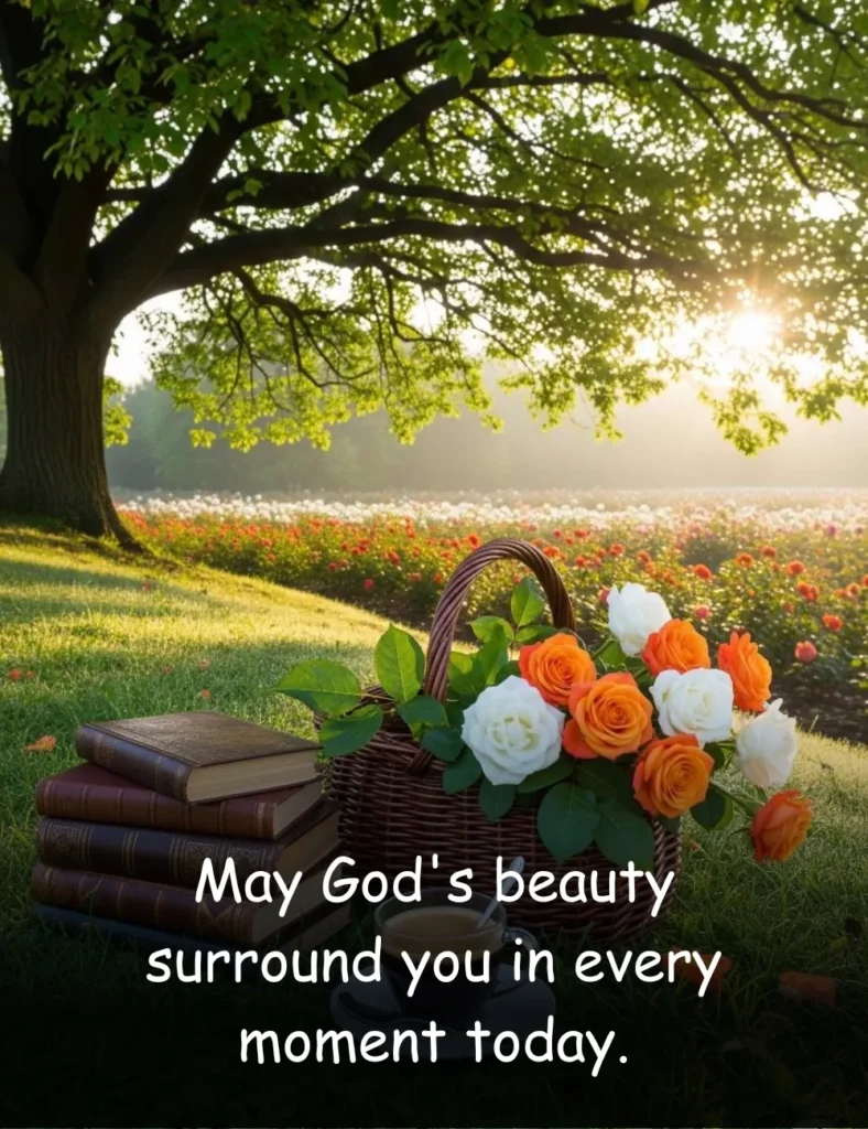 May God's beauty surround you in every moment today.
