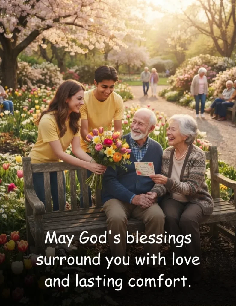 May God's blessings surround you with love and lasting comfort.