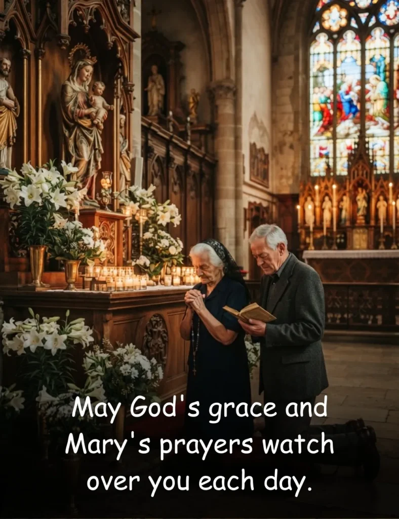 May God's grace and Mary's prayers watch over you each day.
