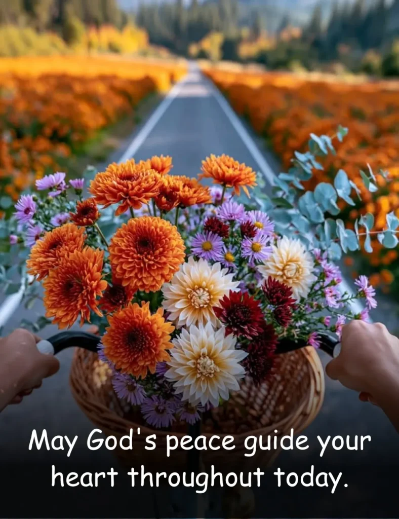 May God's peace guide your heart throughout today.