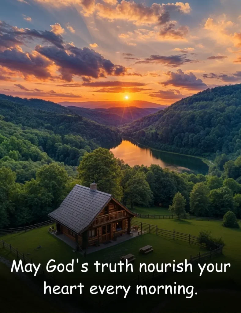 May God's truth nourish your heart every morning.