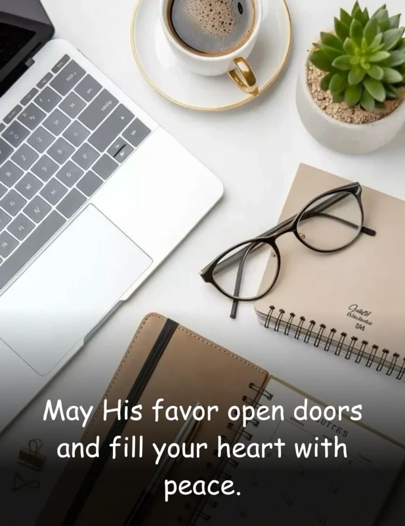 May His favor open doors and fill your heart with peace.
