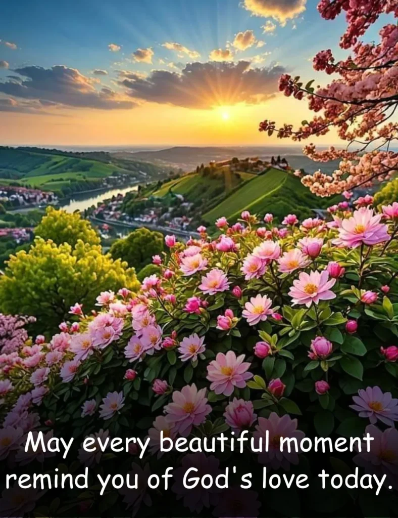 May every beautiful moment remind you of God's love today.