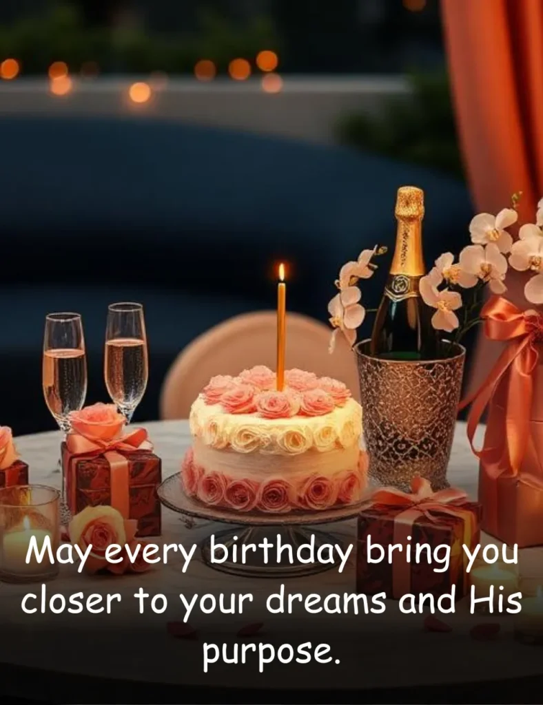 May every birthday bring you closer to your dreams and His purpose.