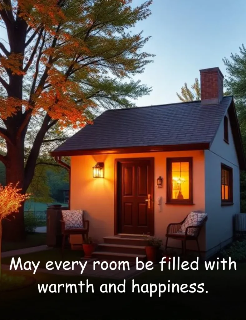 May every room be filled with warmth and happiness.
