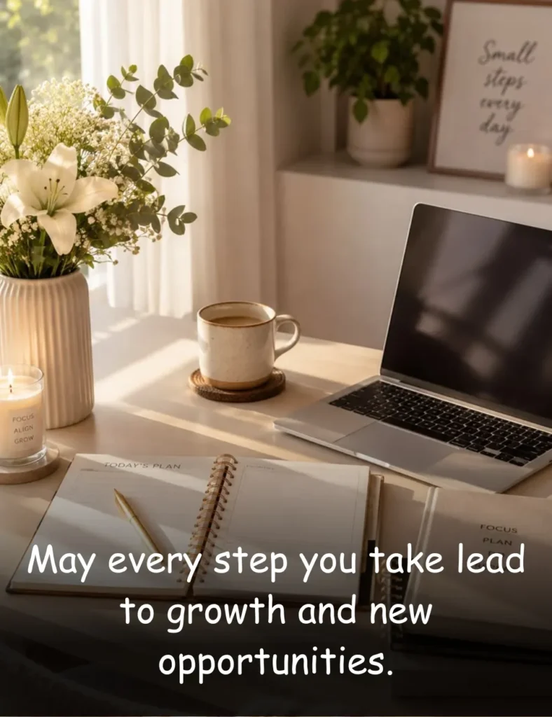 May every step you take lead to growth and new opportunities.