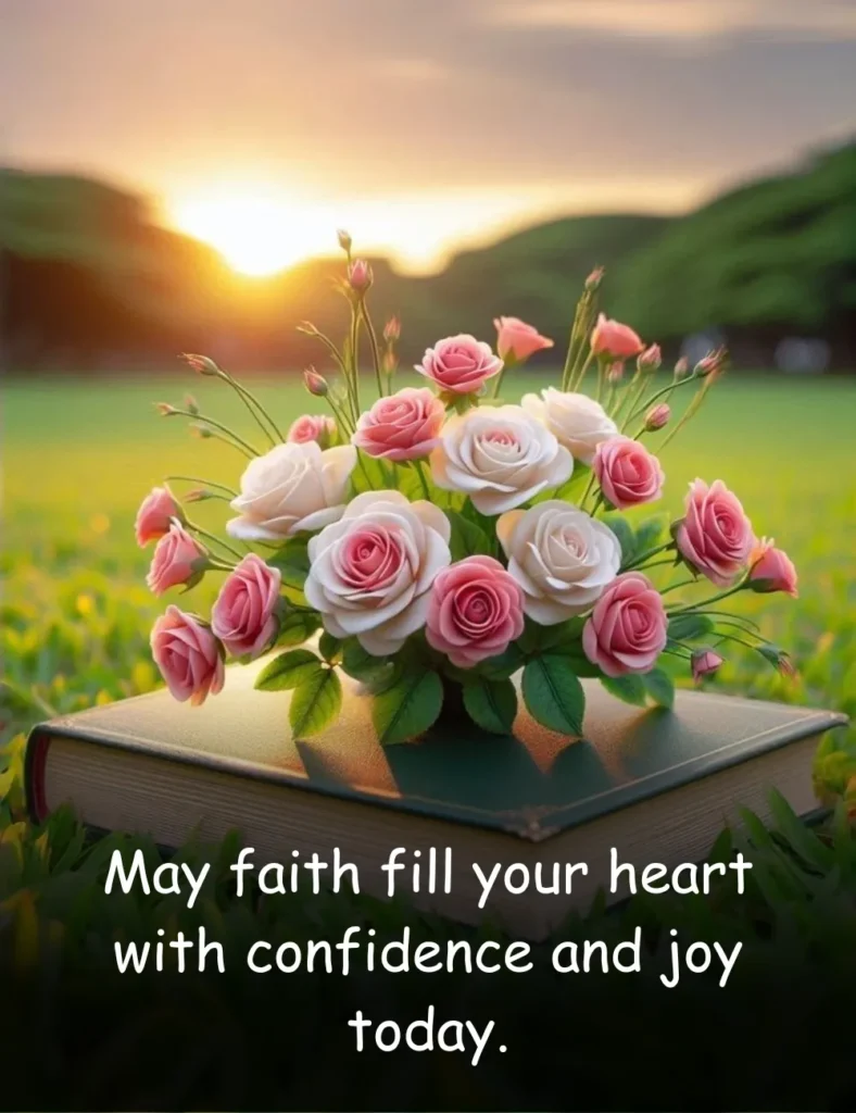 May faith fill your heart with confidence and joy today.