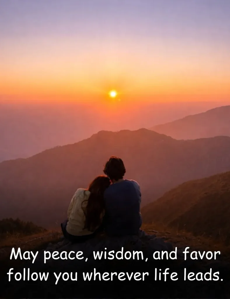 May peace, wisdom, and favor follow you wherever life leads.